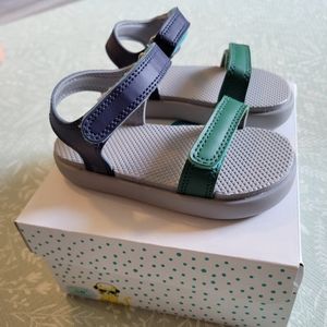 Ten Little Open Toe Sandals - Blue Green - Sz 9